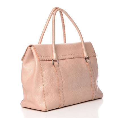 Fendi Cuoio Romano Selleria Large Linda Satchel Cipria 3 of 13