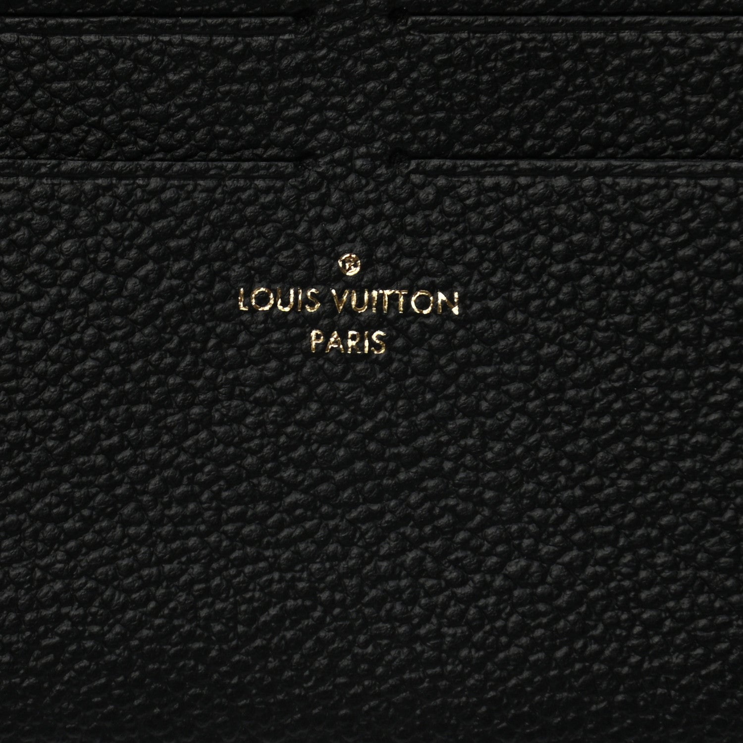 Louis Vuitton Calfskin Felicie Card Holder Insert Black 5 of 5