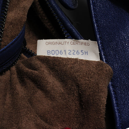Bottega Veneta Nappa Silk Mini Ponza Devore Fuzzy Maxi Hobo Indigo 7 of 8