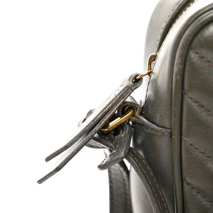 Saint Laurent Calfskin Matelasse Monogram Lou Camera Bag Pebble 10 of 12