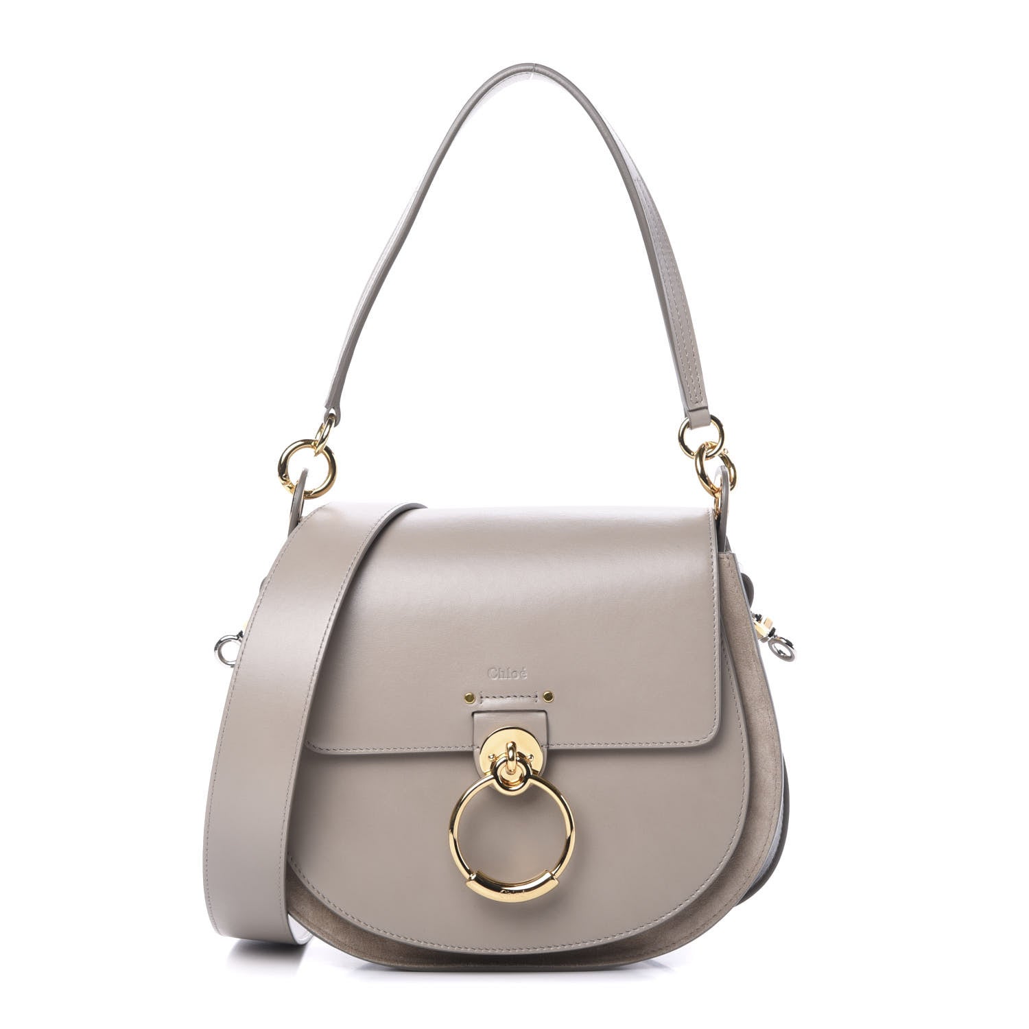 Chloe Calfskin Large Tess Bag Motty Grey 1 of 9