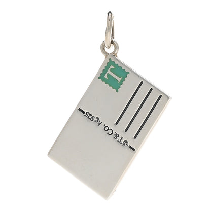 Tiffany Sterling Silver Enamel London Postcard Charm Blue 2 of 3