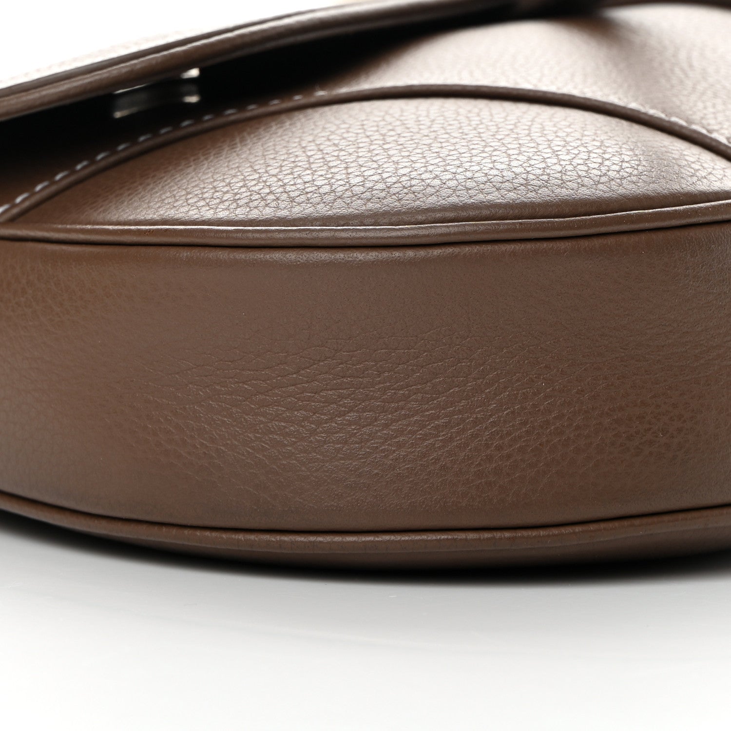 Christian Dior Grained Calfskin Kim Jones Saddle Bag Brown 9 of 13
