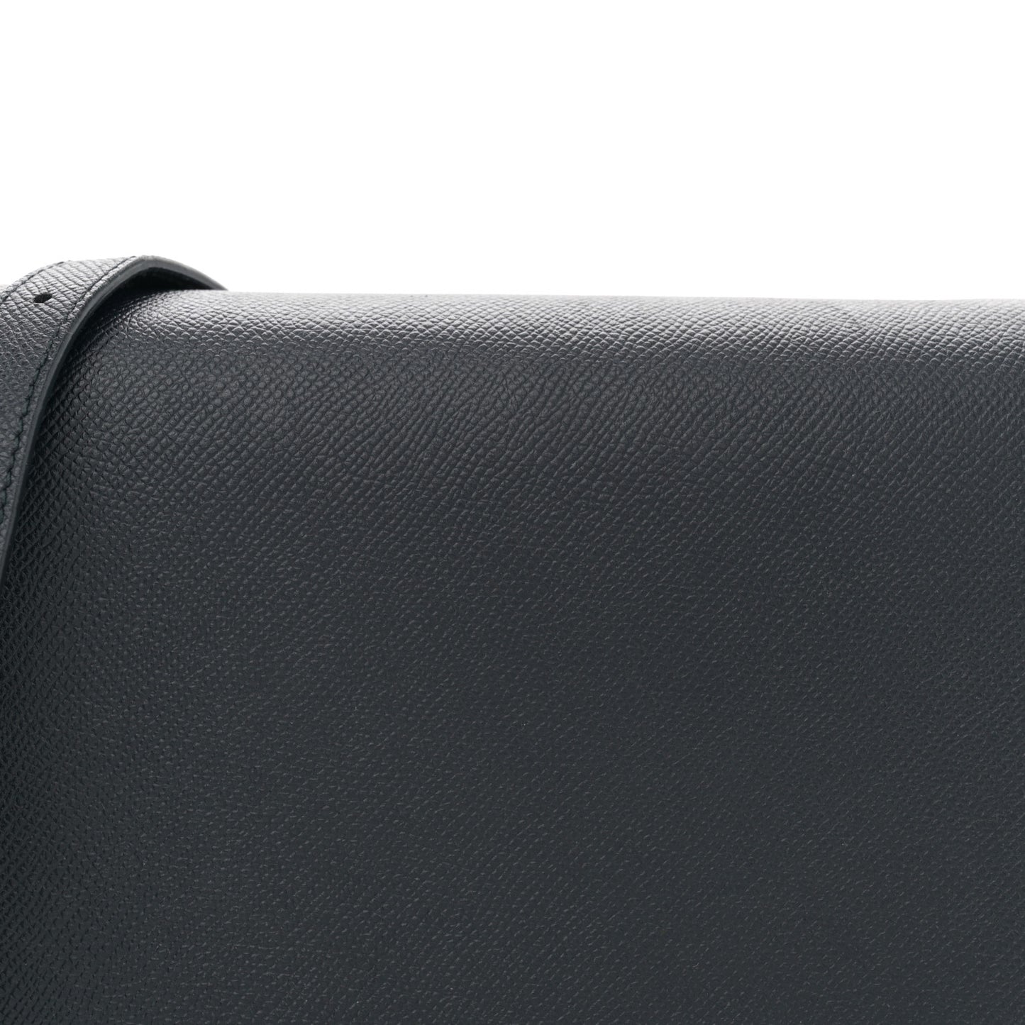 Signature Grained Calfskin Logo S Ville Day Bag Bleu Tempete Jaune
