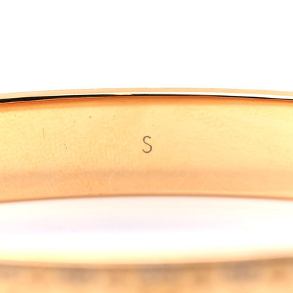 Louis Vuitton Brass Crystal Monogram Nanogram Strass Cuff S Gold 6 of 7