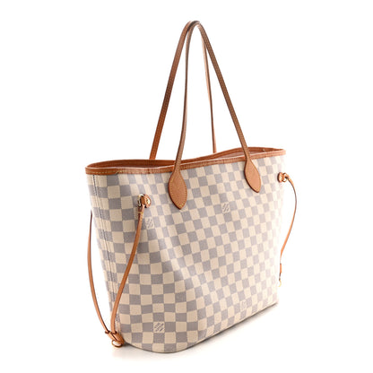 Louis Vuitton Damier Azur Neo Neverfull MM Rose Ballerine 4 of 10