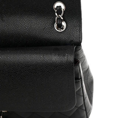 Chanel Caviar Quilted Jumbo Double Flap Black 12 of 14