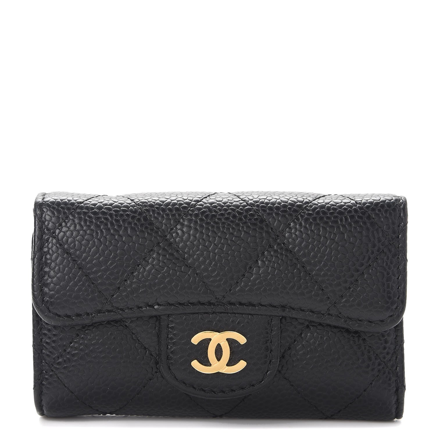 Chanel Caviar Quilted 6 Key Holder Black 1 of 9