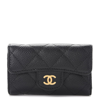 Chanel Caviar Quilted 6 Key Holder Black 1 of 9