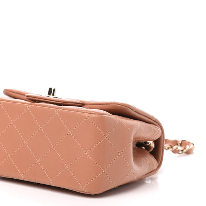 Chanel Lambskin Quilted Mini Square Flap Brown 9 of 11