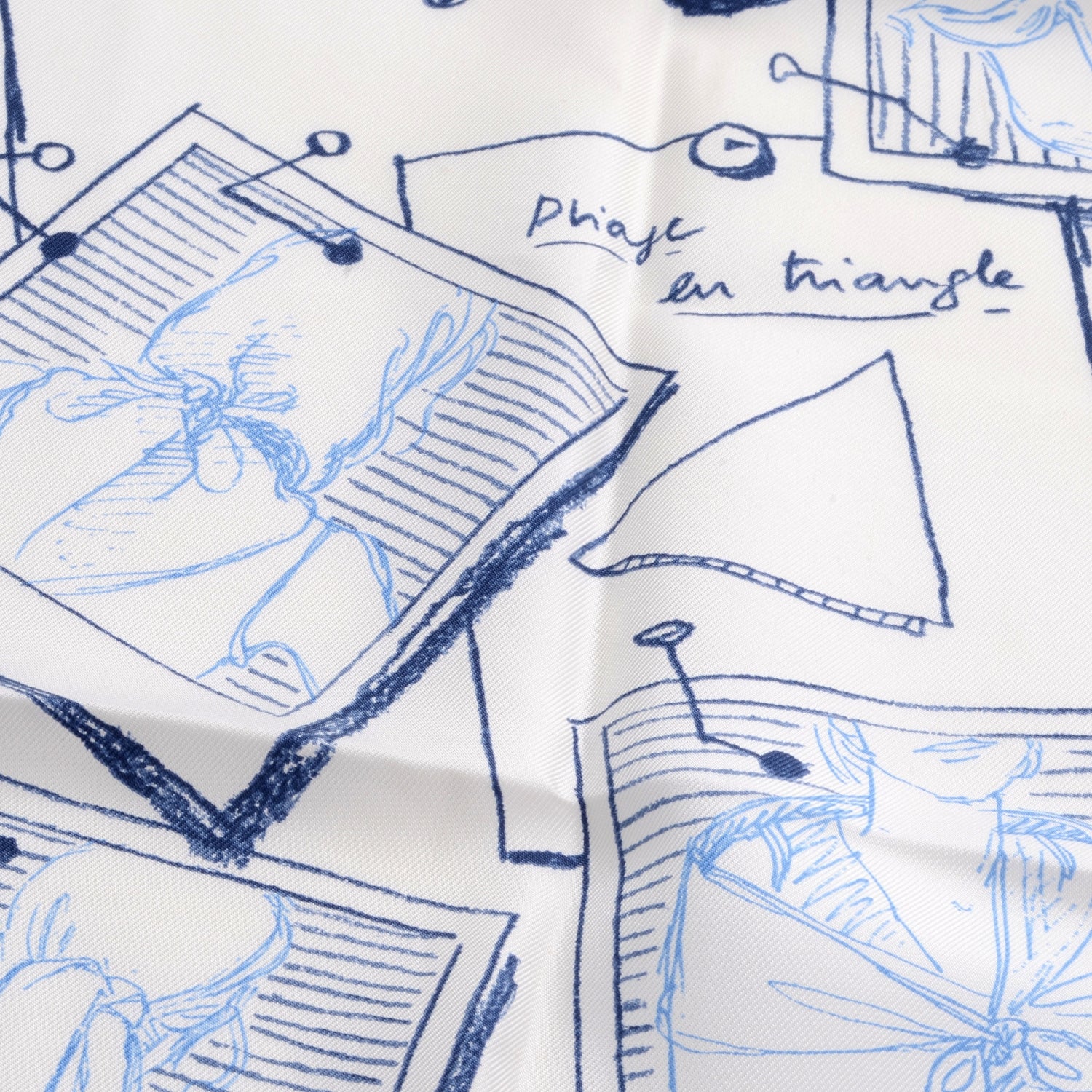 Hermes Silk Instructions Sur L'Art de Nouer et Porter Votre Carre Scarf 70 3 of 8