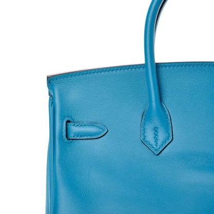Hermes Swift Birkin 25 Bleu Zanzibar 28 of 35