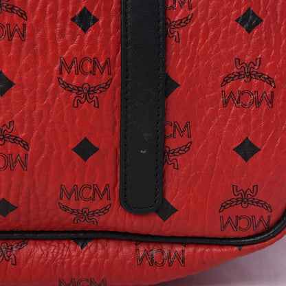 MCM Visetos Large Liz Reversible Shopper Red Black 15 of 23