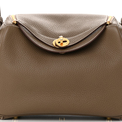 Hermes Taurillon Clemence Lindy 26 Etoupe 8 of 12