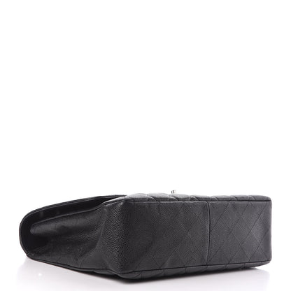 Chanel Caviar Quilted Jumbo Single Flap Black 4 of 17