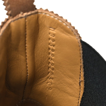 Hermes Suede Goatskin Chelsea Ankle Boots 38.5 Brown 8 of 9
