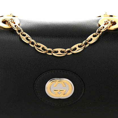 Gucci Azalea Calfskin Mini Marina Chain Shoulder Bag Black 9 of 11