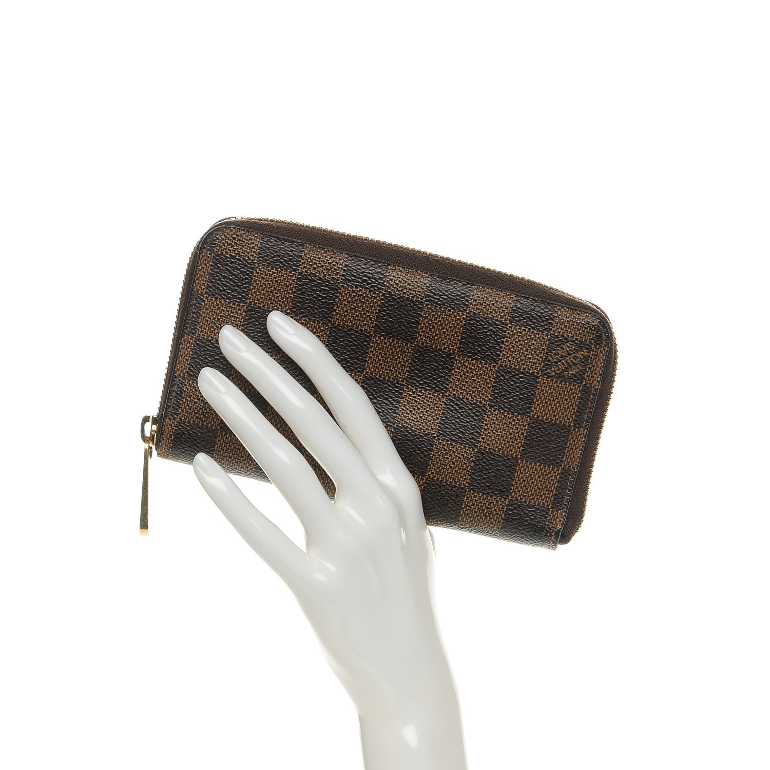 Louis Vuitton Damier Ebene Zippy Compact Wallet 2 of 7