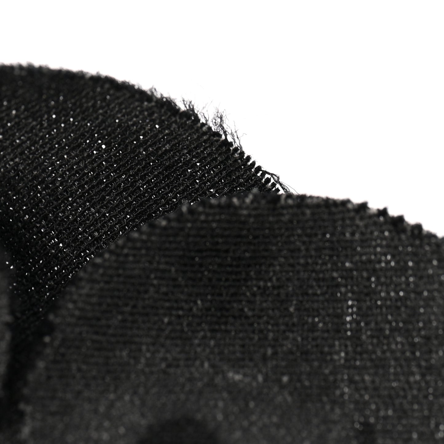 Tweed Camellia Pin Brooch Black