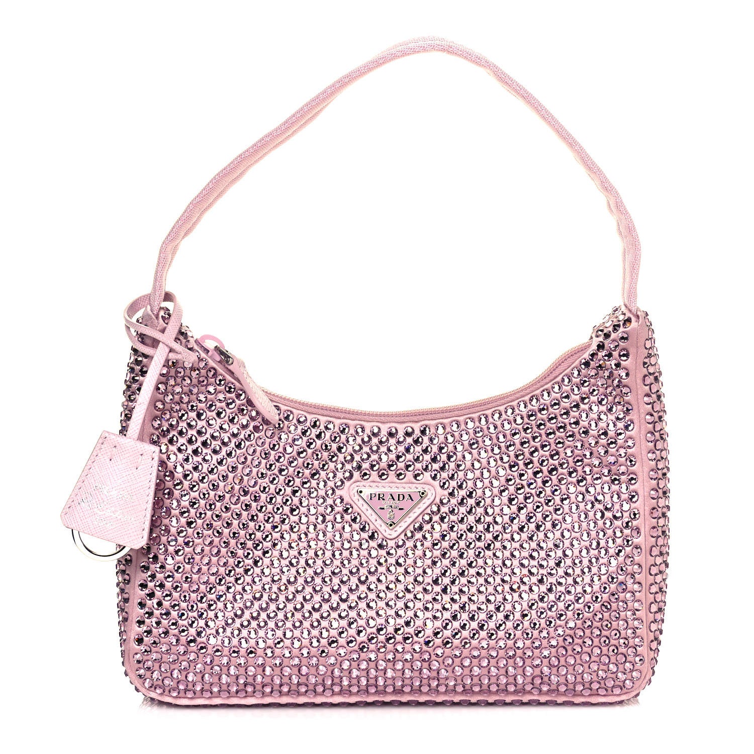 Prada Satin Crystal Mini Re-Edition 2000 Bag Alabastro 1 of 11