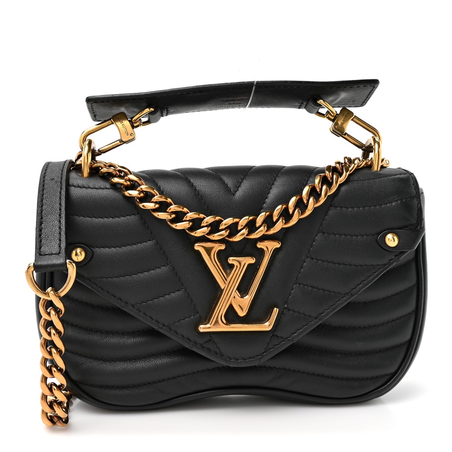 Louis Vuitton Calfskin New Wave Chain PM Black 1 of 9