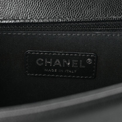 Chanel Caviar Quilted New Medium Boy Flap Black 6 of 10