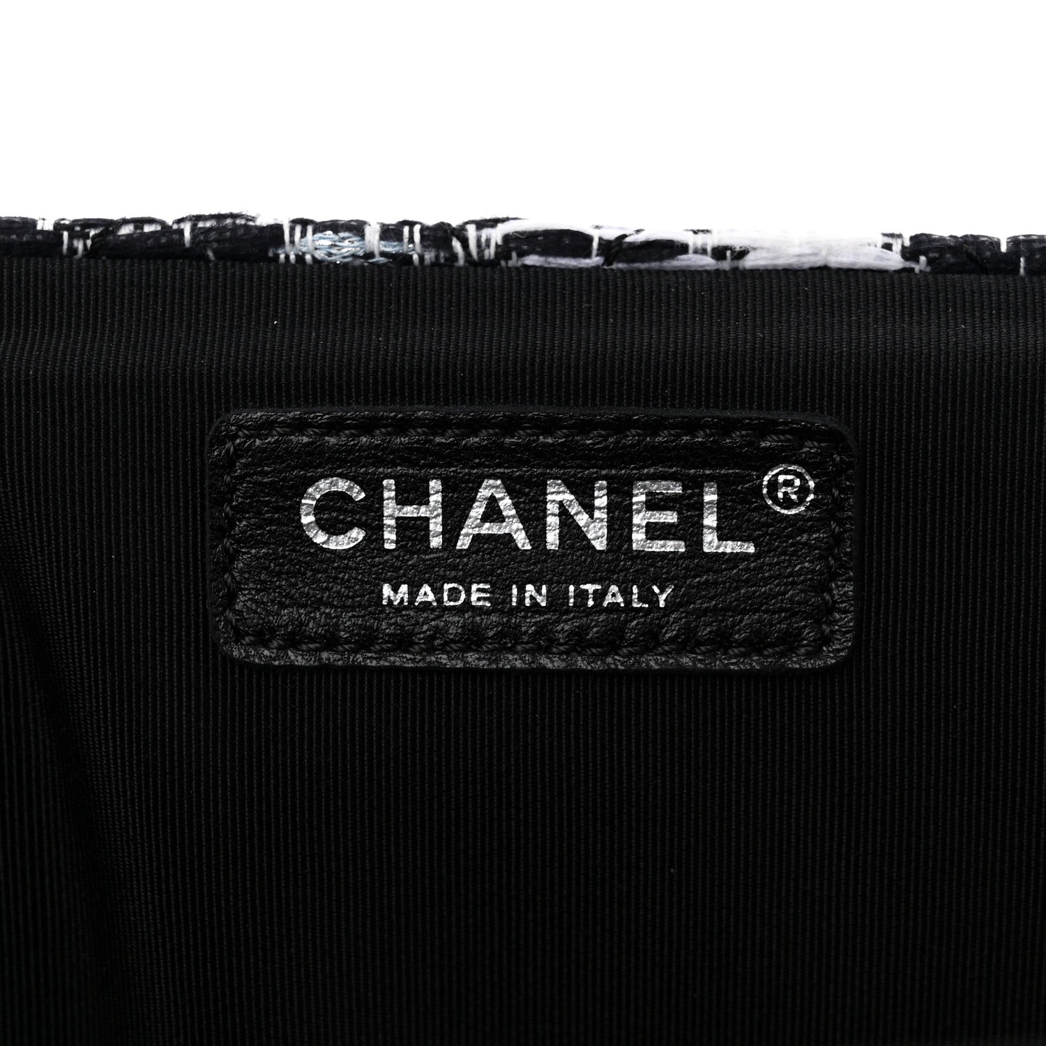Chanel Tweed Strass Quilted XXL Plane Flap Black Multicolor 7 of 11