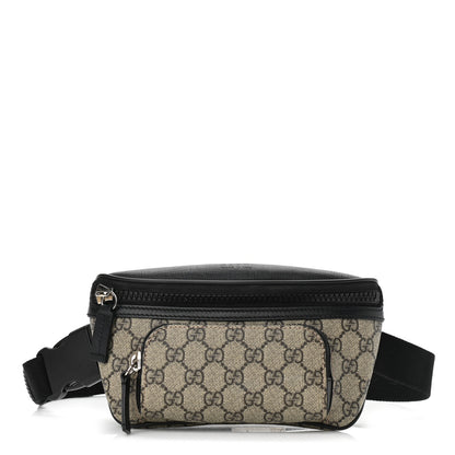 Gucci GG Supreme Monogram Belt Bag Black 1 of 11