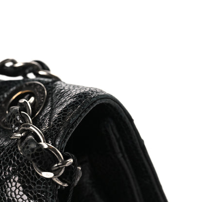 Chanel Crumpled Grained Calfskin Jumbo CC Crave Flap Black 10 of 13