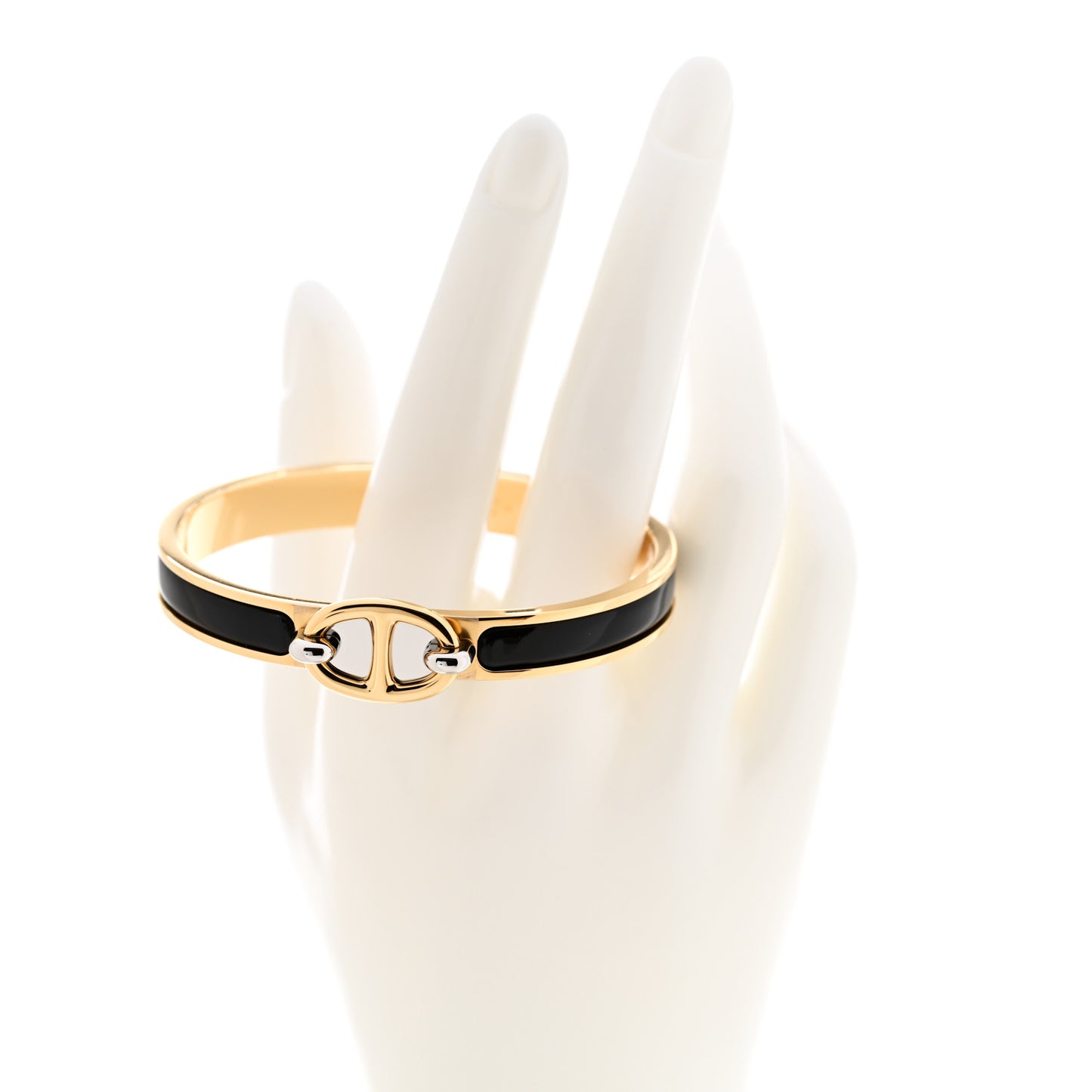 Enamel Mini Clic Chaine d'Ancre Bracelet PM Black