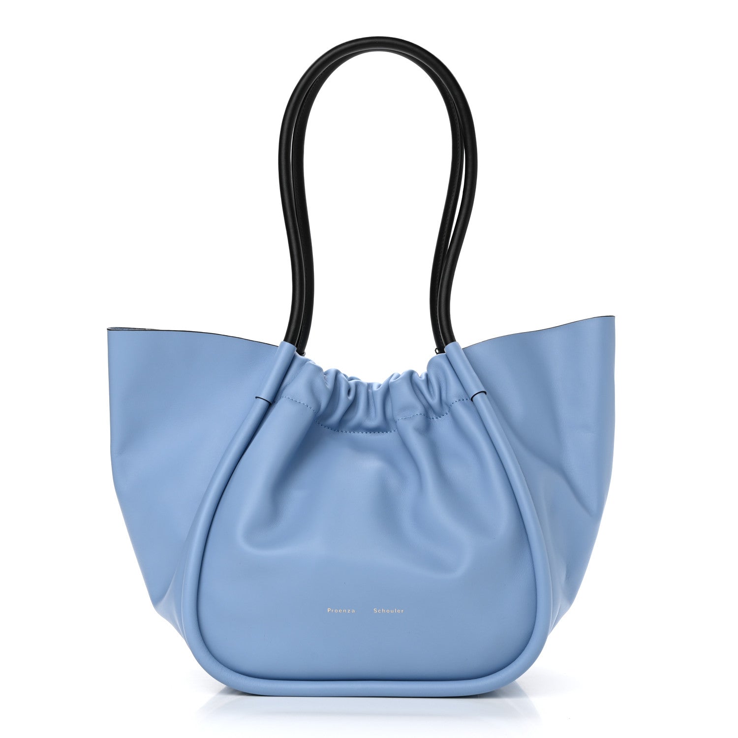 Proenza Schouler Calfskin Large Ruched Tote Sky Blue 2 of 10