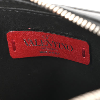 Valentino Garavani Calfskin VLTN Print Small Crossbody Bag Black 6 of 9