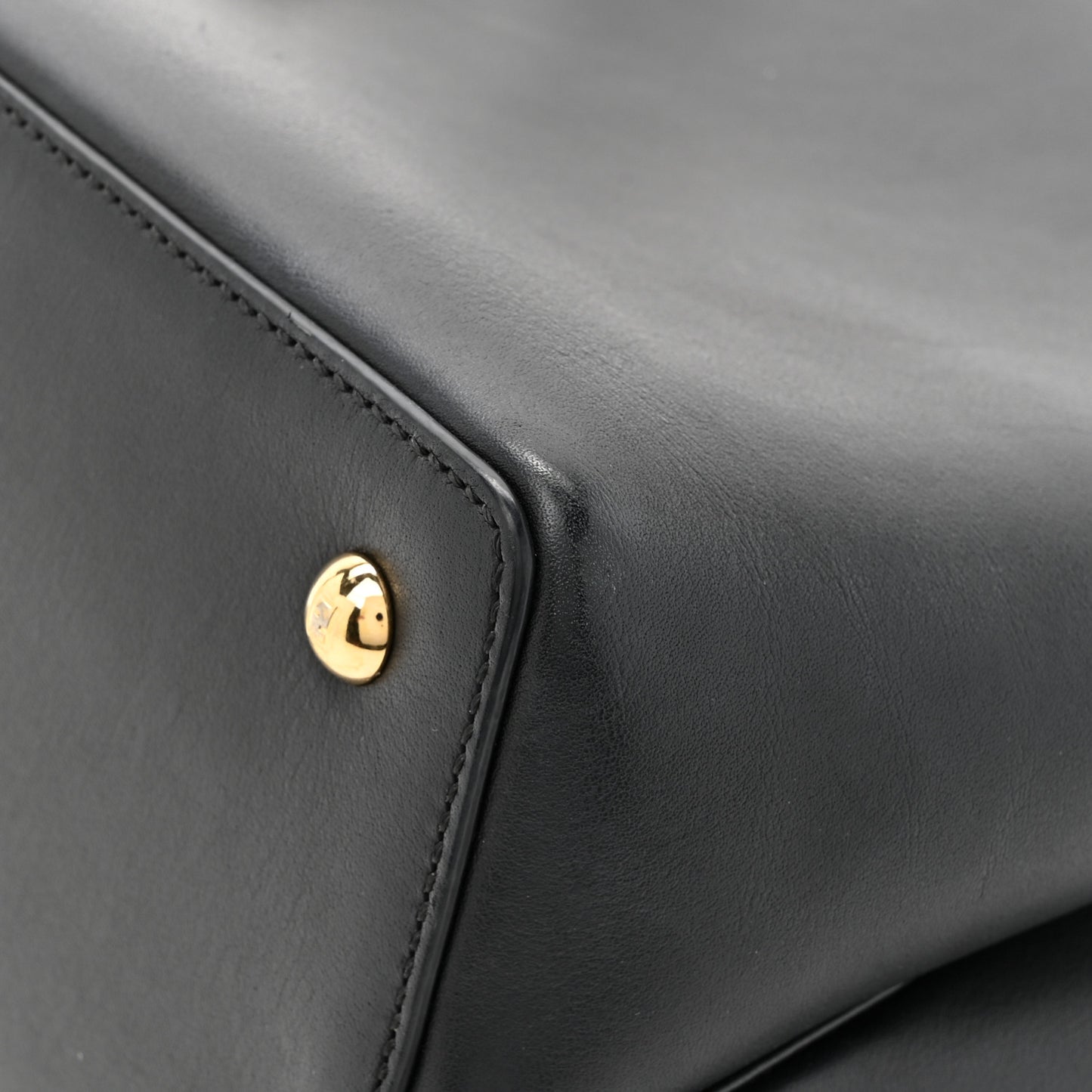 Vitello Dolce Century Petite 2Jours Tote Black Carbone