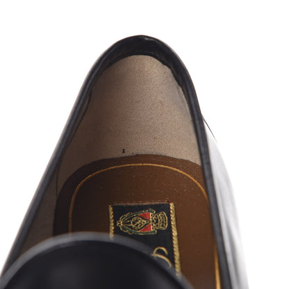 Gucci Calfskin Womens 1953 Horsebit Loafers 38.5 Black 8 of 9