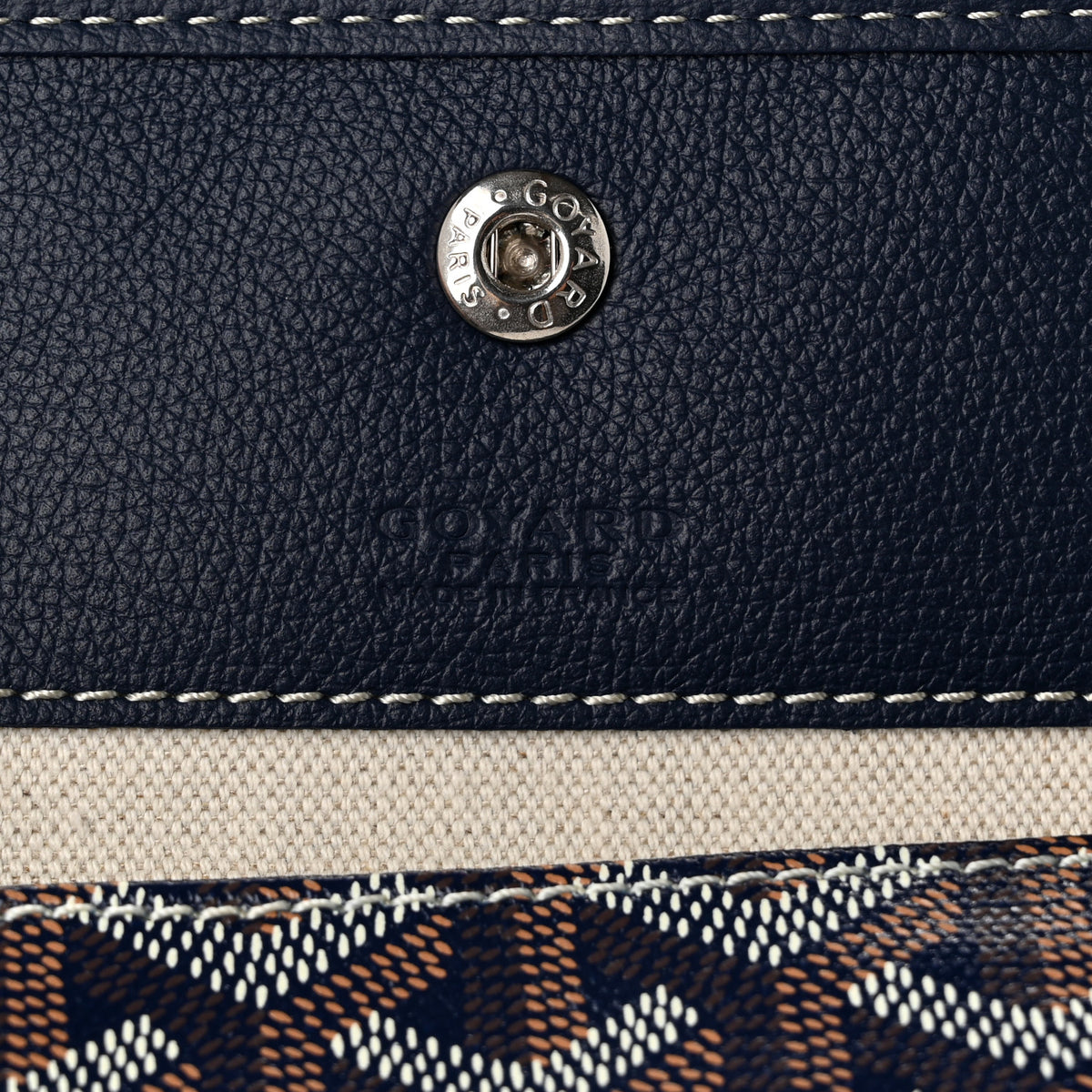 Goyardine Boheme Hobo Navy Blue