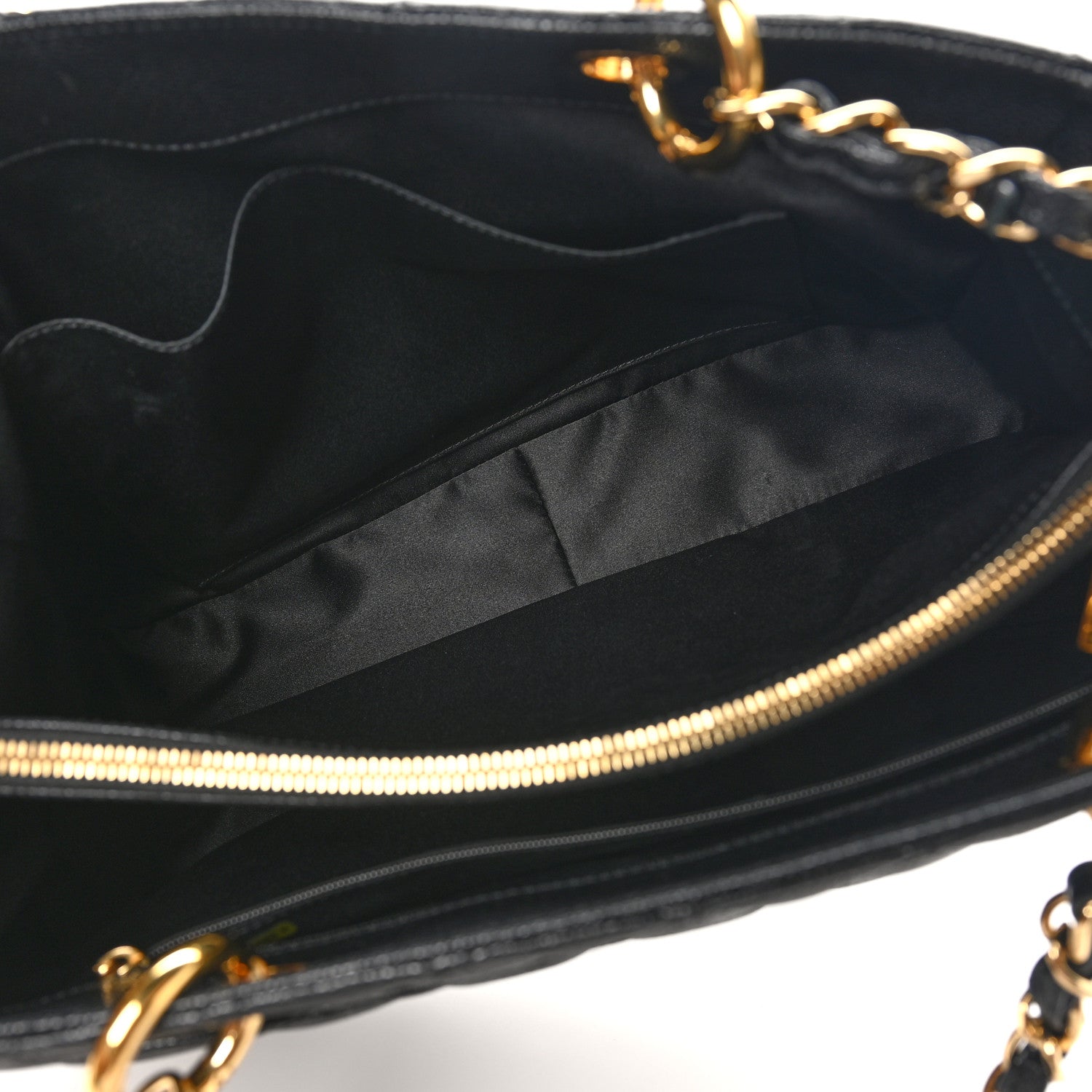 Chanel Caviar Quilted Grand Shopping Tote GST Black 8 of 22