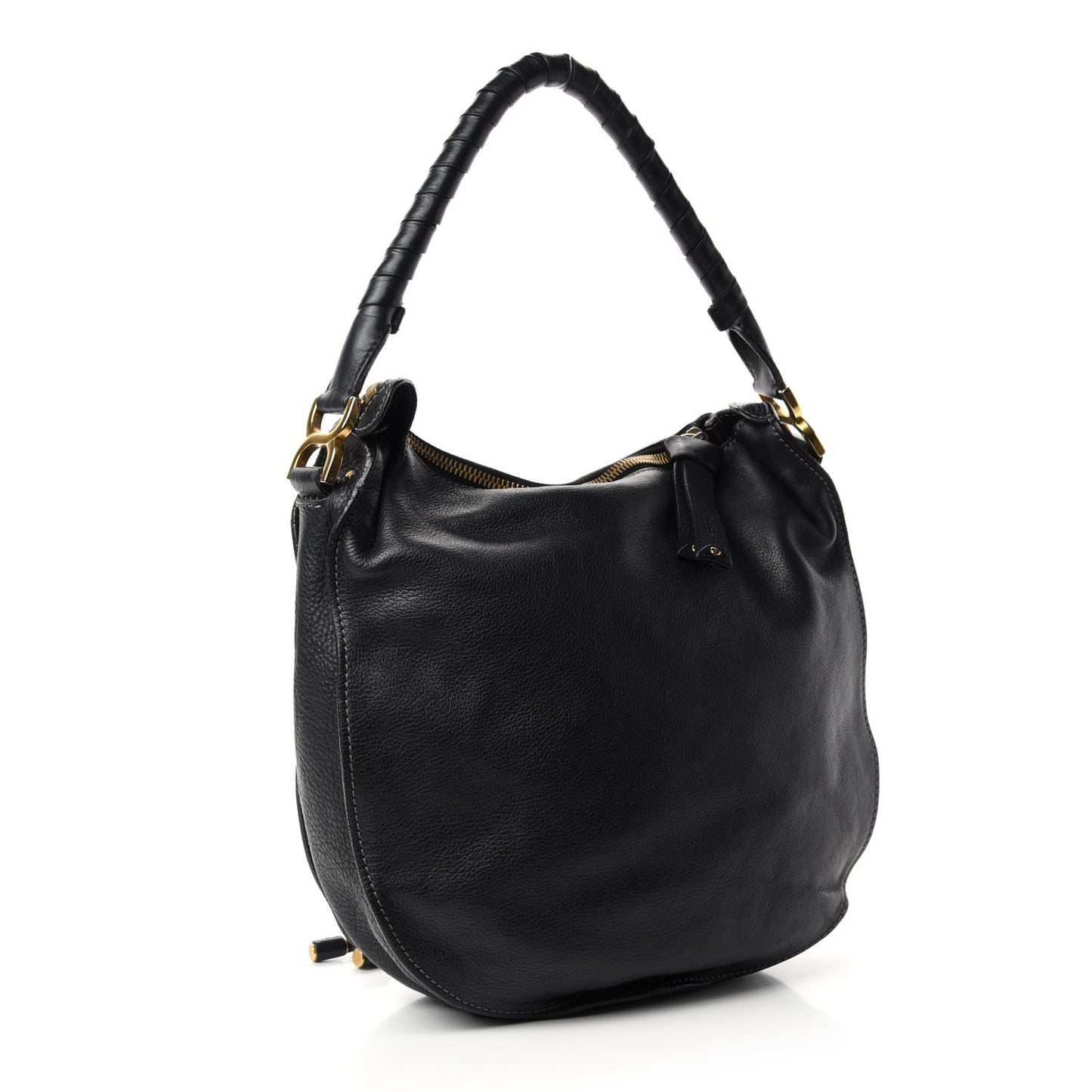 Calfskin Medium Marcie Hobo Black