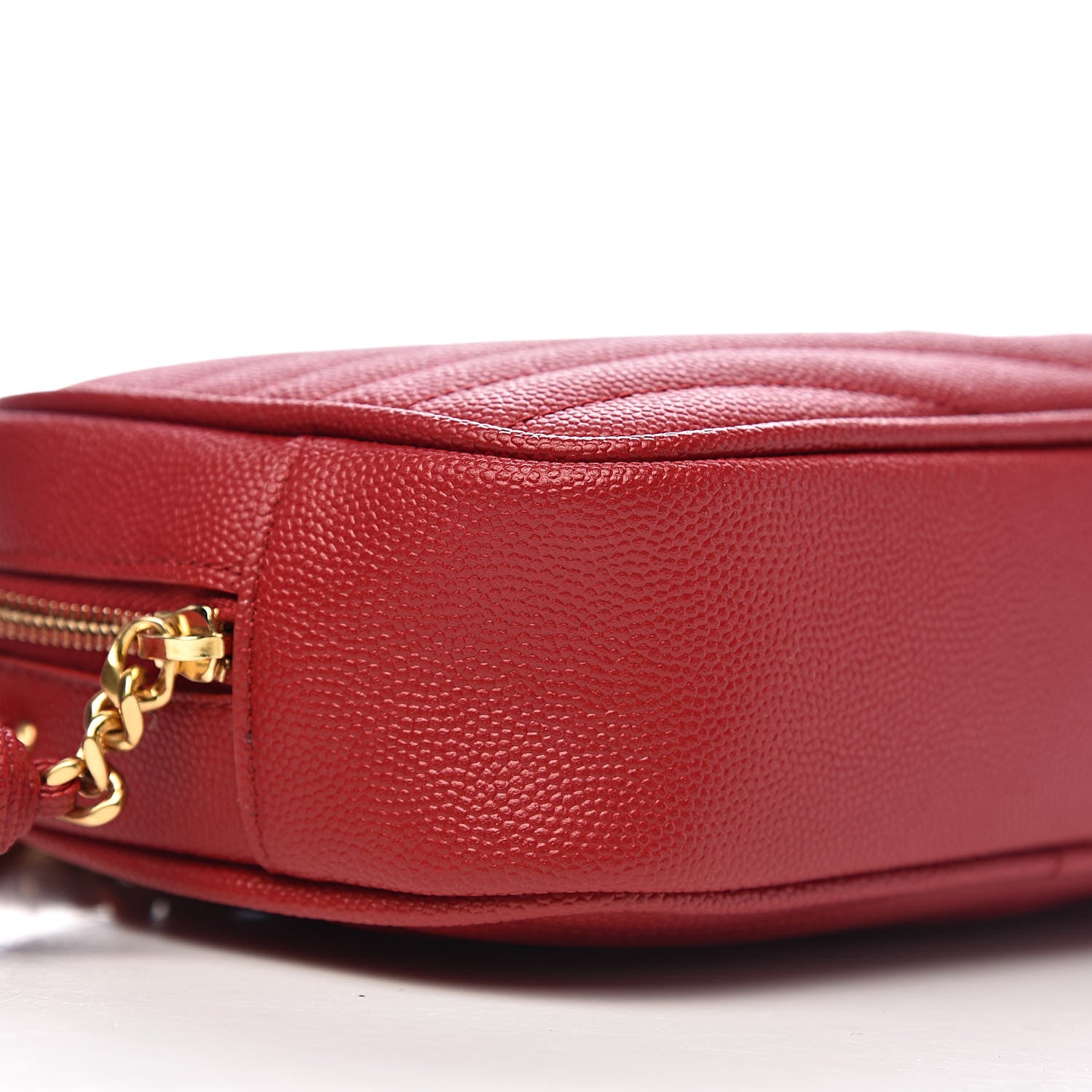 Saint Laurent Grain De Poudre Matelasse Monogram Mini Lou Camera Bag Eros Red 8 of 11