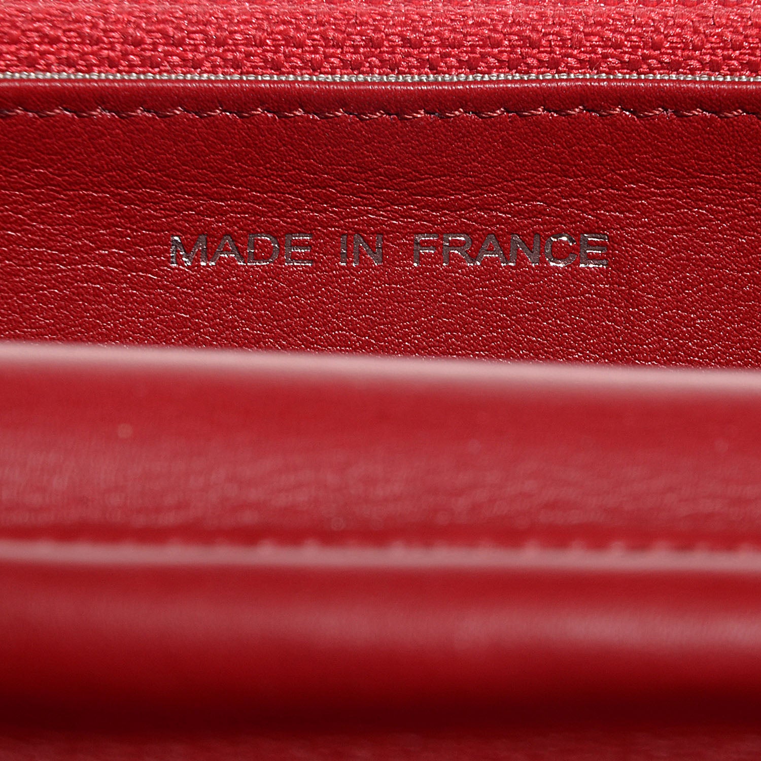 Chanel Patent Quilted Brilliant Wallet On Chain WOC Red 7 of 9