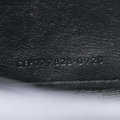 Saint Laurent Grain De Poudre Matelasse Chevron Monogram Chain Wallet Black 6 of 10