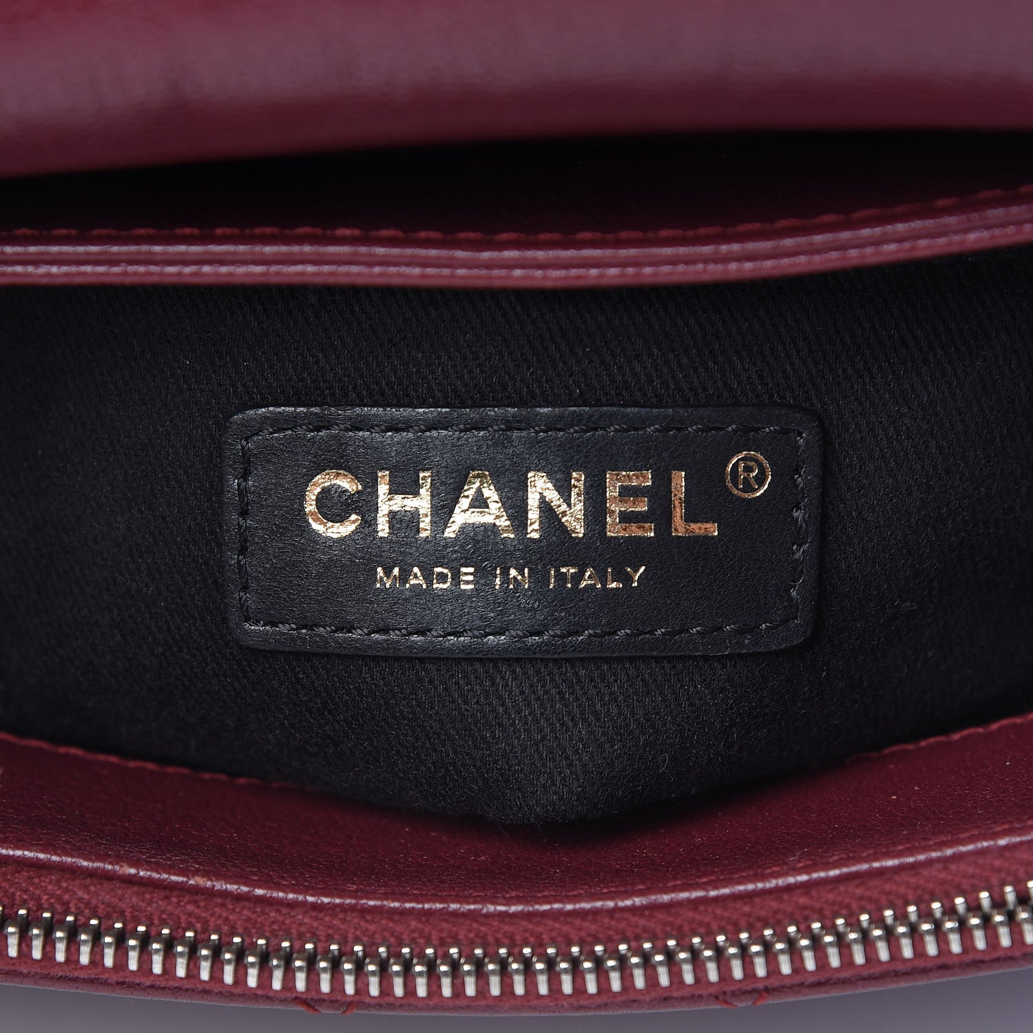 Chanel Shiny Calfskin Goatskin Quilted Small Coco Curve Messenger Flap Burgundy 7 of 22