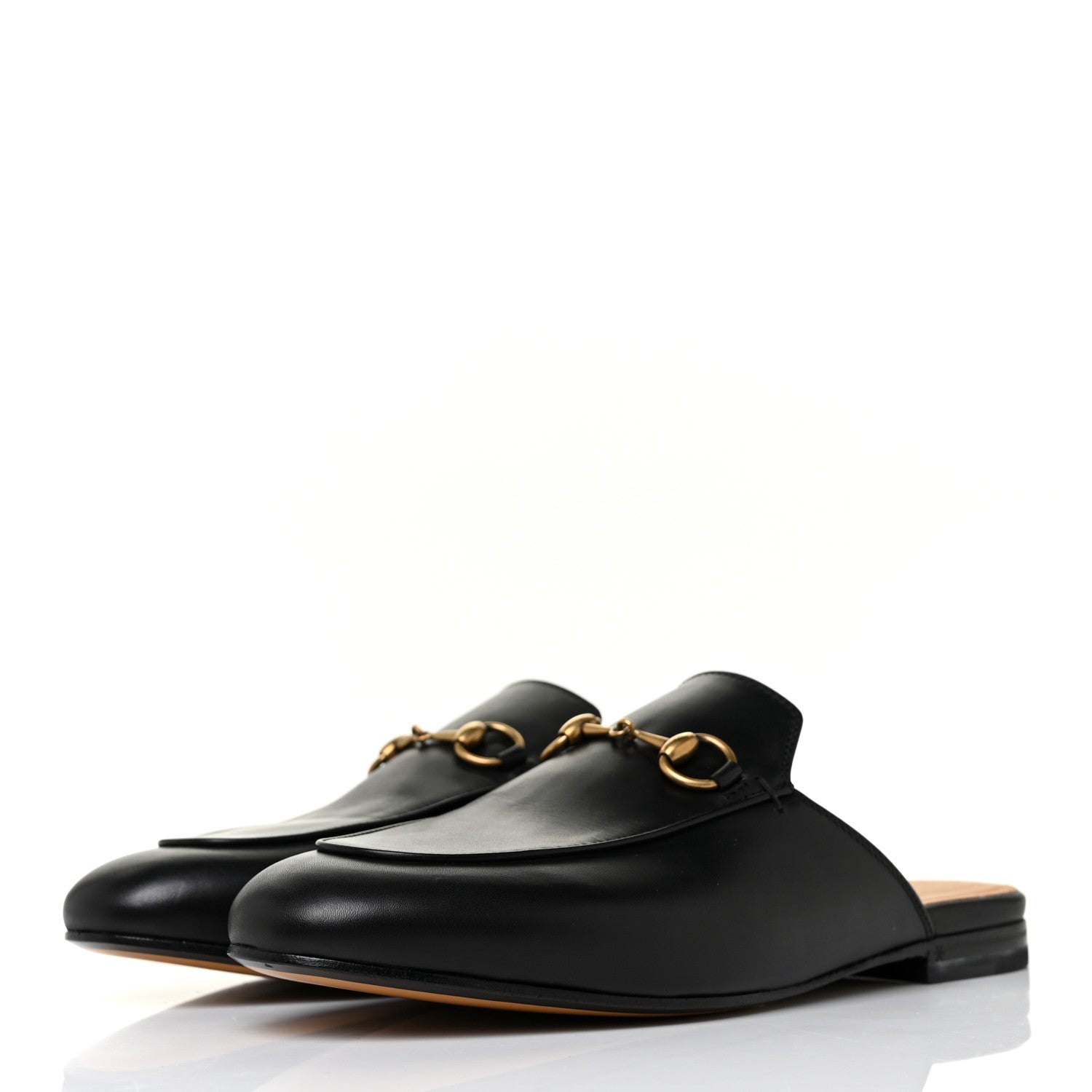 Gucci Calfskin Womens Princetown Slippers 36.5 Black 3 of 9