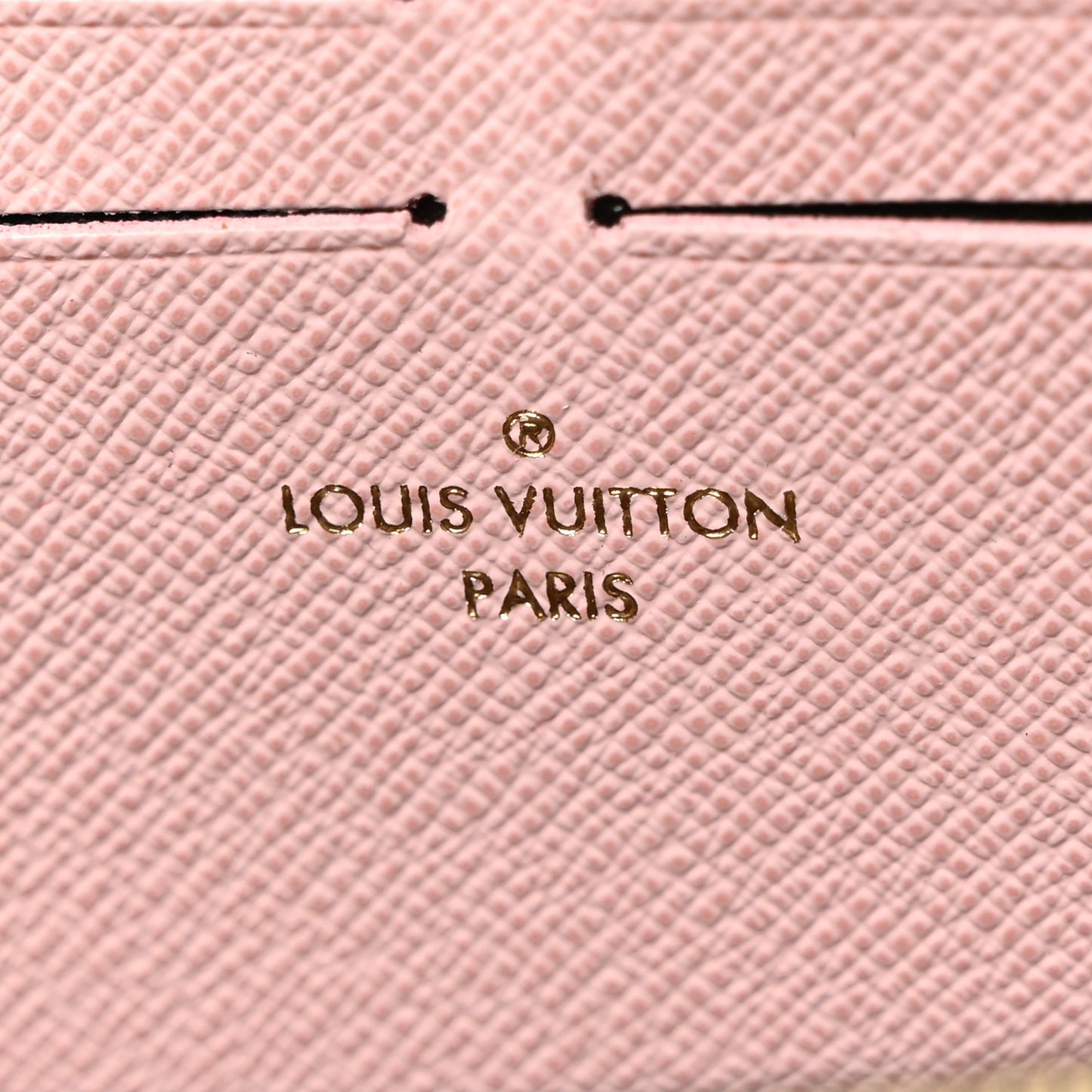 Damier Ebene Clemence Wallet Rose Ballerine