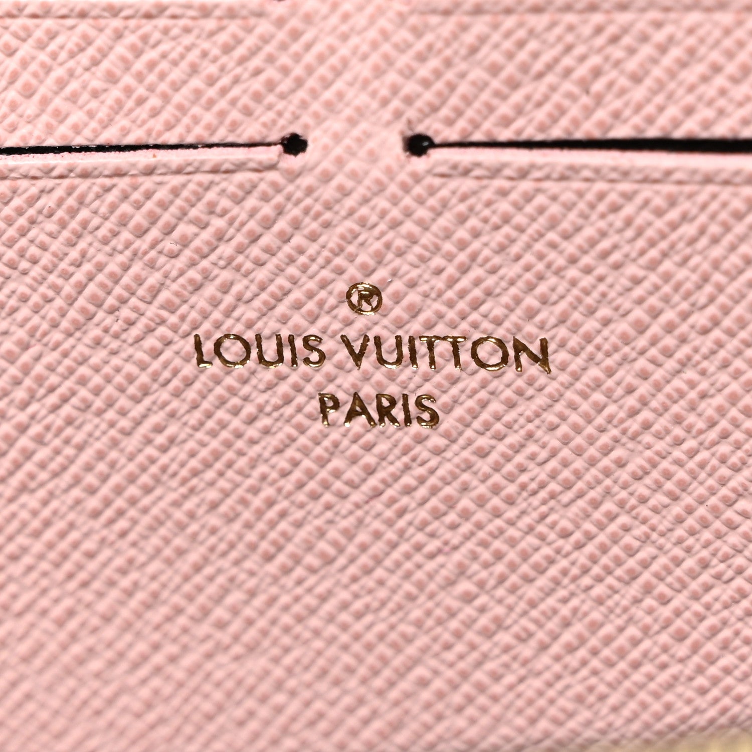 Louis Vuitton Damier Ebene Clemence Wallet Rose Ballerine 6 of 9