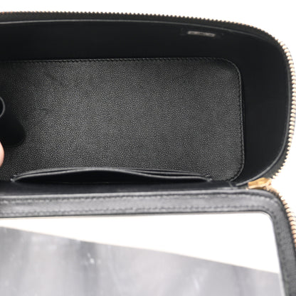 Chanel Pearly Caviar Quilted Fit For You Small Vanity Case With Chain Black 5 of 10