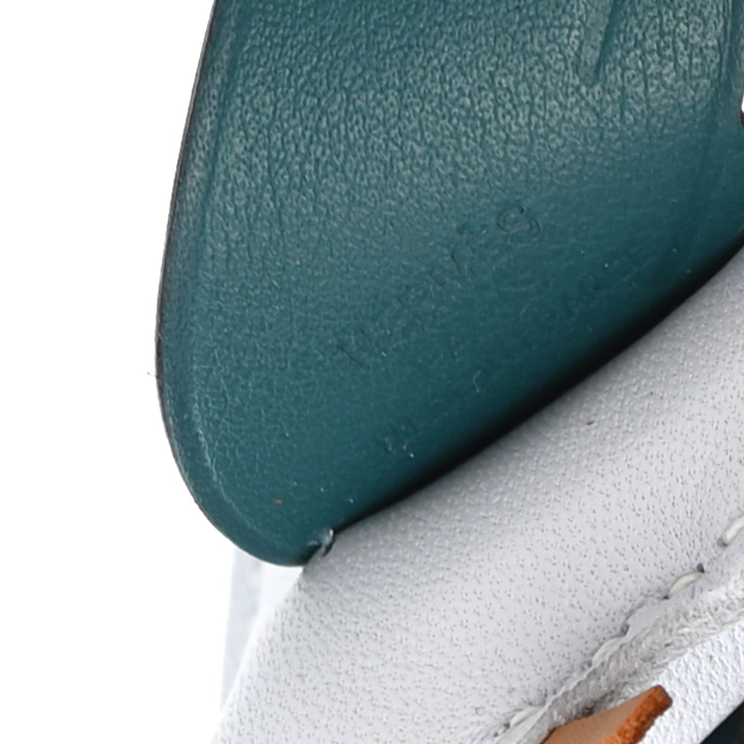Hermes Milo Lambskin Grigri Rodeo Pegase Horse Bag Charm PM Bleu Brume Sesame Vert Bosphore 4 of 5