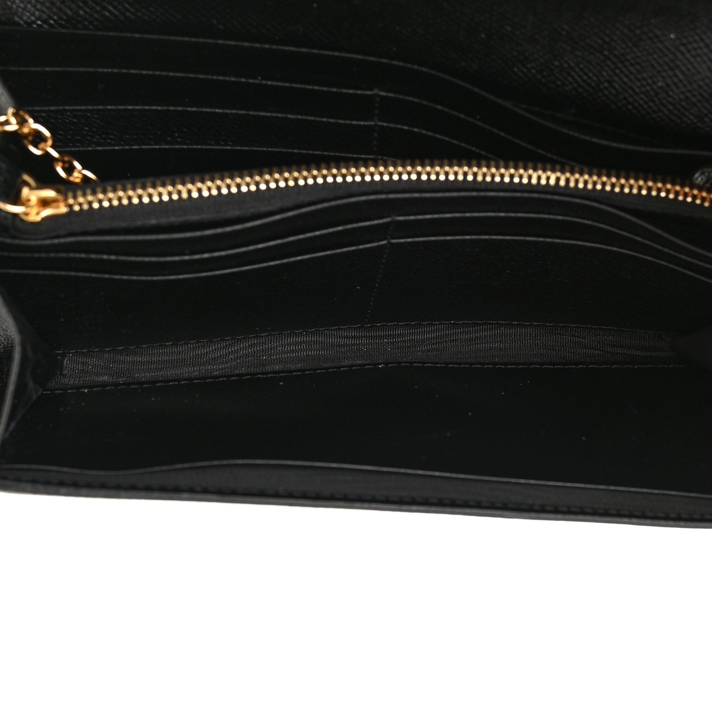 Printed Calfskin Vara Bow Continental Wallet Black