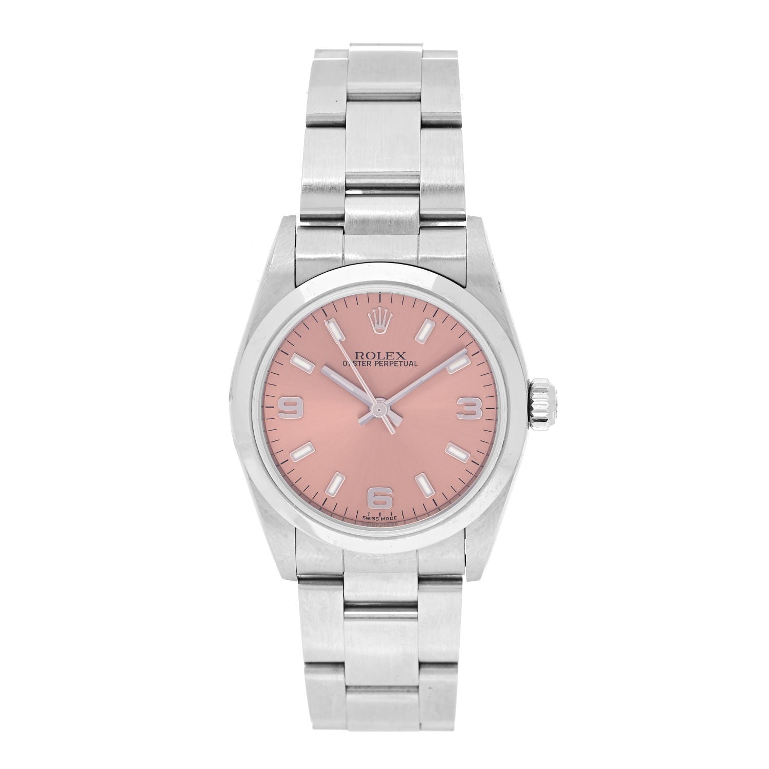 Rolex Stainless Steel 31mm Oyster Perpetual Watch Pink 77080 1 of 5