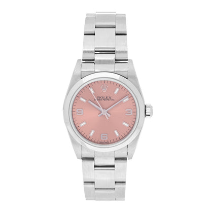 Rolex Stainless Steel 31mm Oyster Perpetual Watch Pink 77080 1 of 5