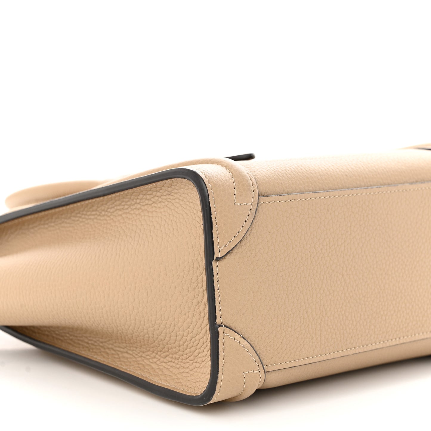 Drummed Calfskin Nano Luggage Dune